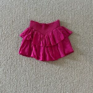 Katie J NYC Fuchsia Ruffled Brooke Skirt